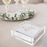 Beverage Napkins with Gold Dove