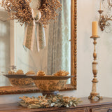 Wreath Sash Made with Fortuny Farnese Frieze Fabric
