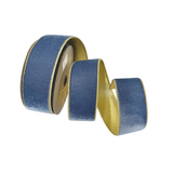 Blue Grey Velvet Ribbon 4"
