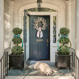 Blush Velvet Wreath Sash