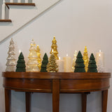 Silver LED Antique Christmas Tree — 10.5"