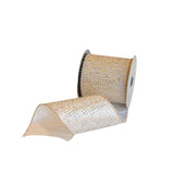 Glitter Mesh Ivory Ribbon