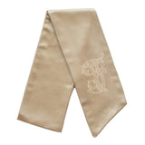 Gold Monogrammed Wreath Sash