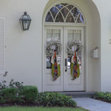 Checkered Pumpkin Wreath Sash