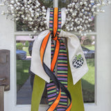 Orange & Black Velvet Ribbon