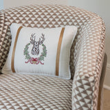Holiday Stag Velvet Pillow