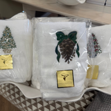 Seasonal Embroidered Hand Towel