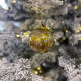 Gold Pearl Glass Ornament Set