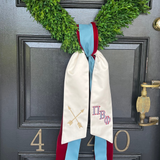 Greek Alphabet Wreath Sash