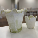 Surrey Scallop Pot - Verde White