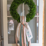 Celadon Suede and Gold Ribbon