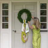Hydrangea Wreath Sash - Limelight