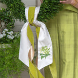 Hydrangea Wreath Sash - Limelight