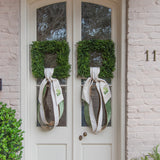 Sage Velvet Ribbon with Gold Back