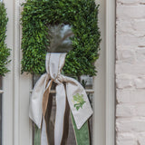 Sage Velvet Ribbon with Gold Back