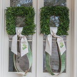 Hydrangea Wreath Sash - Limelight
