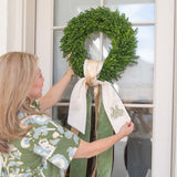 Sage Velvet Ribbon with Gold Back