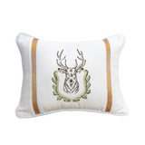 Mounted Stag Velvet Pillow