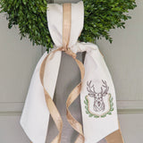 Mounted Stag Wreath Sash