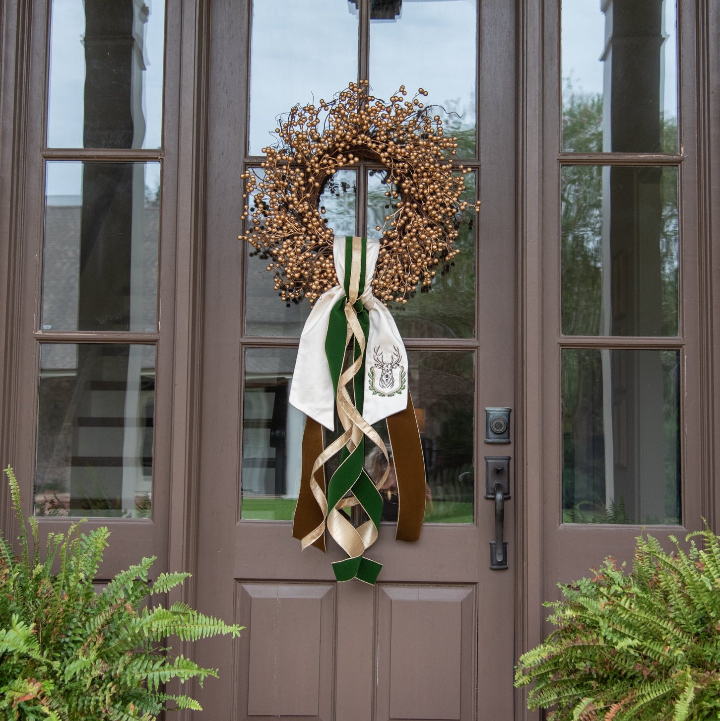 Mounted Stag Wreath Sash