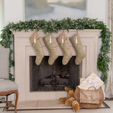 Christmas Stocking Made with Fortuny Farnese Frieze Fabric