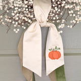 Shaded Pumpkin Wreath Sash
