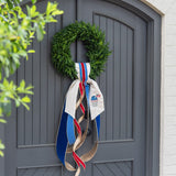 Patriotic Snowball Wreath Sash