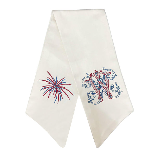 Fireworks Wreath Sash