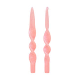 Lacquered Twist Taper Candle (Set of 2)