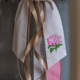 Hydrangea Wreath Sash - Pink