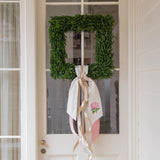 Hydrangea Wreath Sash - Pink