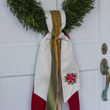 Poinsettia Wreath Sash