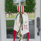 Santa Wreath Sash