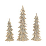 Set of 3 Resin Gold Trees