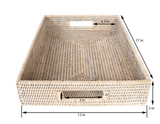 Rattan Woven Rectangular Basket