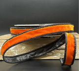 Orange & Black Velvet Ribbon