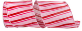 Pink & Red Striped 4" Ribbon