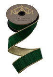 Green Dupioni Ribbon - 1.5