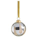 Goldleaf Mirrored Glass Ornament - 4"