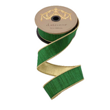 Green Dupioni Ribbon - 1.5