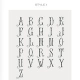 Ivory Monogrammed Wreath Sash