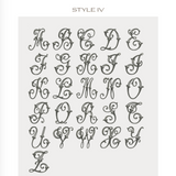 Ivory Monogrammed Wreath Sash