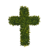 Cross Boxwood Wreath
