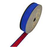 Reversible Royal Blue & Red Ribbon 1"
