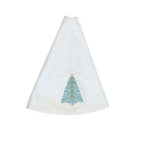 Ivory Cotton Sateen Tree Skirt