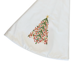 Ivory Cotton Sateen Tree Skirt