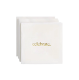 Cocktail Napkins, Gold Foil - Celebrate