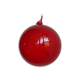 Red Glass Ornament Set