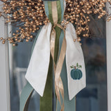 Shaded Pumpkin Wreath Sash