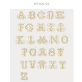 Ivory Monogrammed Wreath Sash